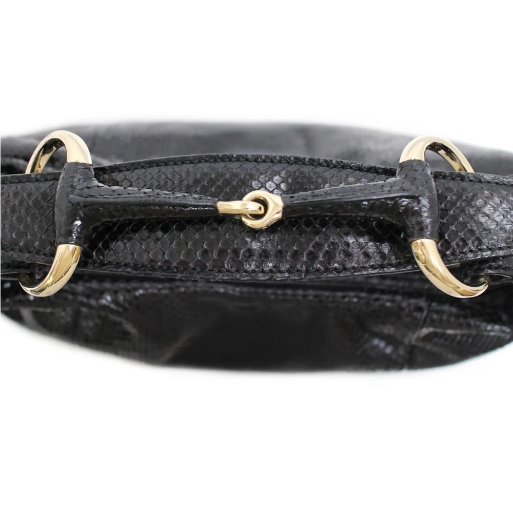 ❌SOLD❌GUCCI
Python Small Horsebit Chain Hobo Black - Picture 3 of 9